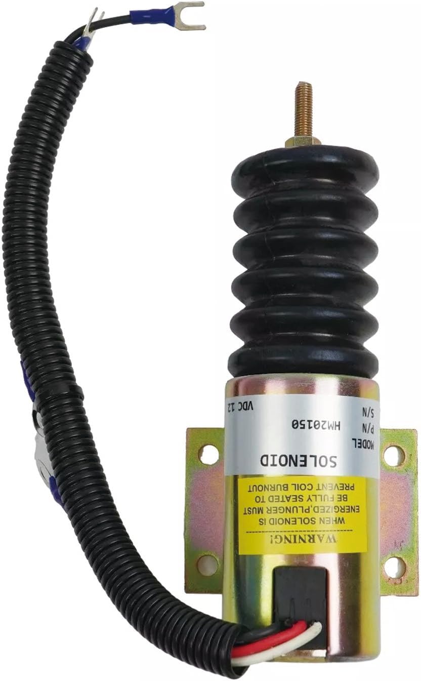 Throttle Solenoid 121615 121615-M 121615M 121615GT Compatible with Deutz Engine BF4L-2011 TD2011-L04i; Suitable for Genie S-60 S-65 S-80 S-85 Z-62 40 Z-80 60