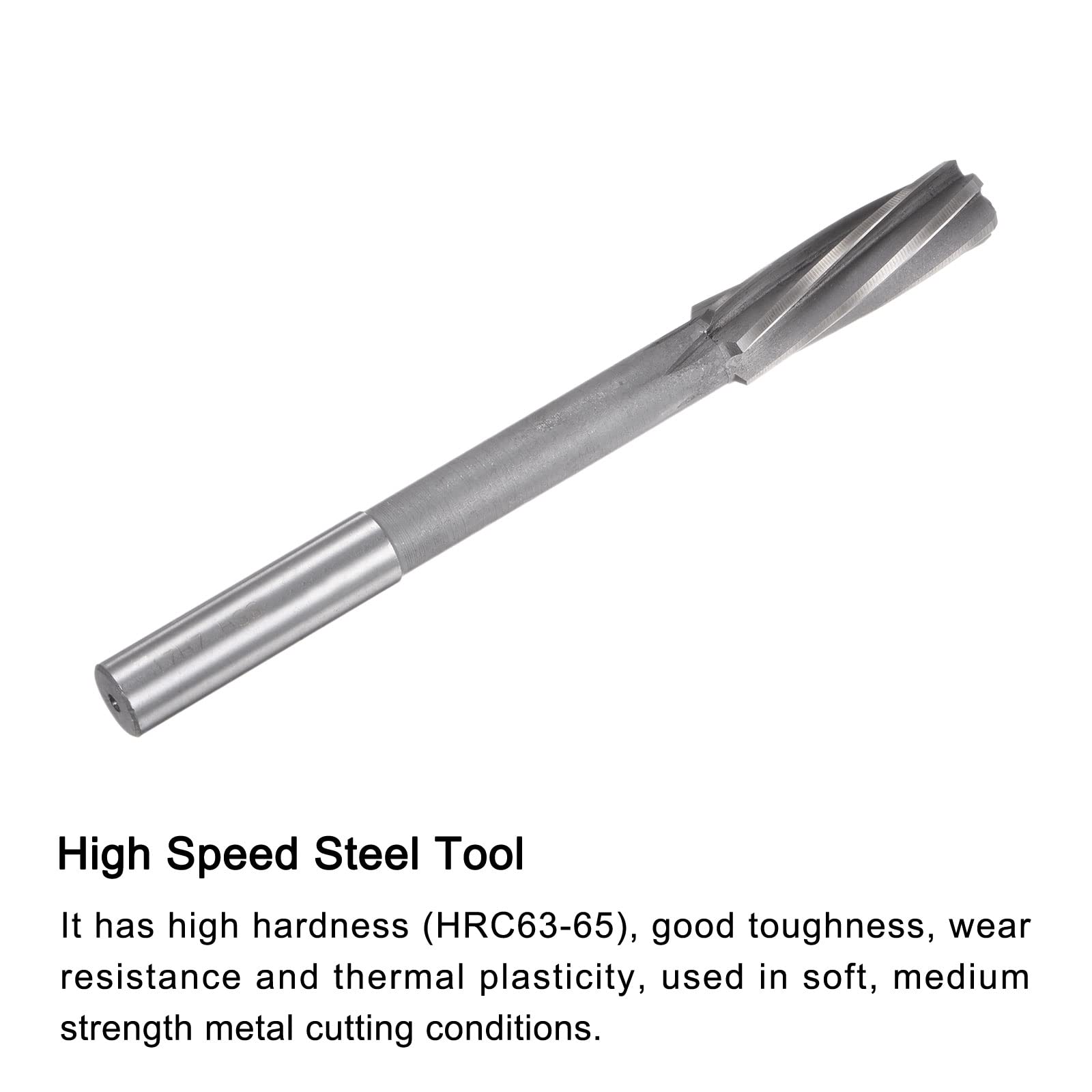 uxcell Chucking Alesatori, 17mm H7 4241 Ad Alta Velocità Acciaio Spirale Flauti Tornio Macchina Alesatore Fresa