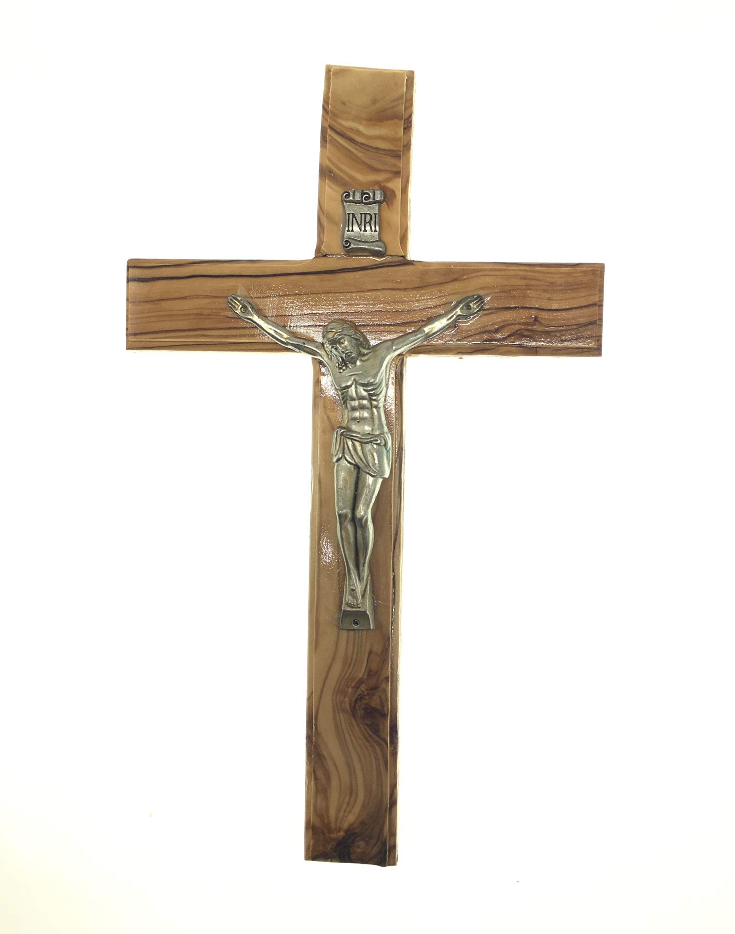 Cross Olive Wood Jesus Prayer Cross (9.5'' /25cm) by Spring Nahal from Holyland