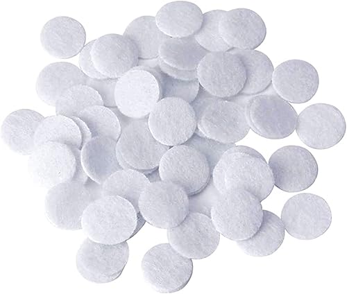 500 filtros de algodón de microdermoabrasión blancos de repuesto para máquinas de vacío facial, filtros de dermoabrasión de 0.591 in de diámetro,