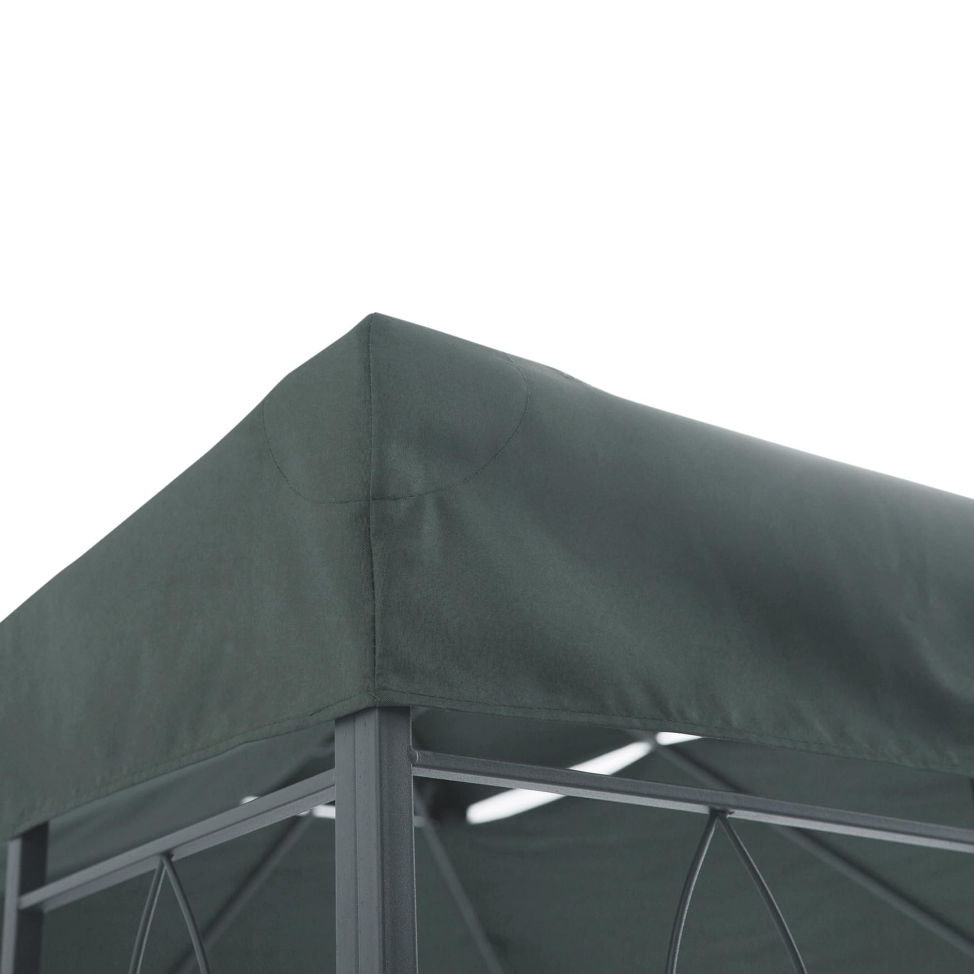 Outsunny Copertura per Gazebo da Giardino Tetto Sostitutivo Anti-UV Impermeabile 3x4m Grigio Antracite