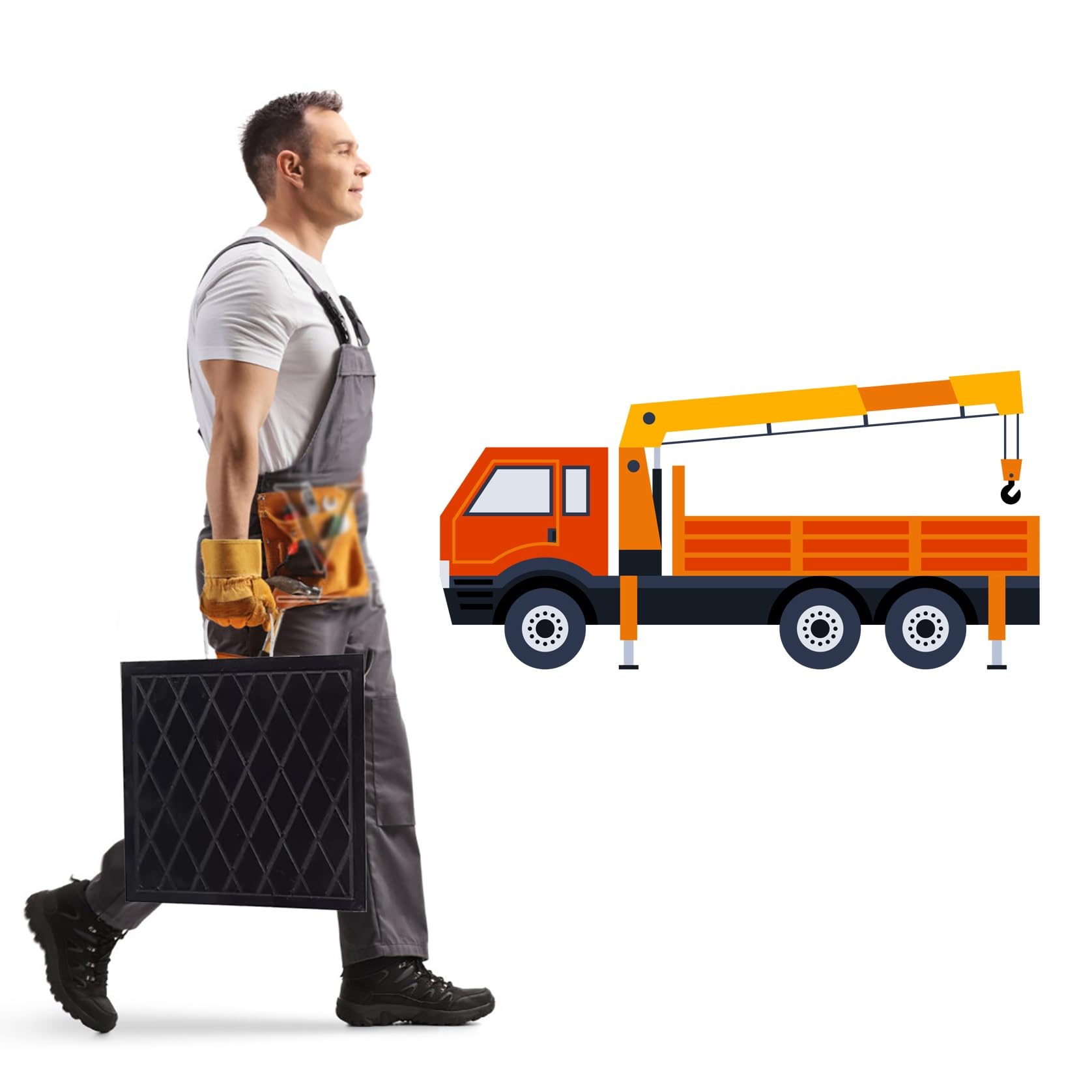 Coussinets de calage pour grues et camping-cars 30x30 cm robustes