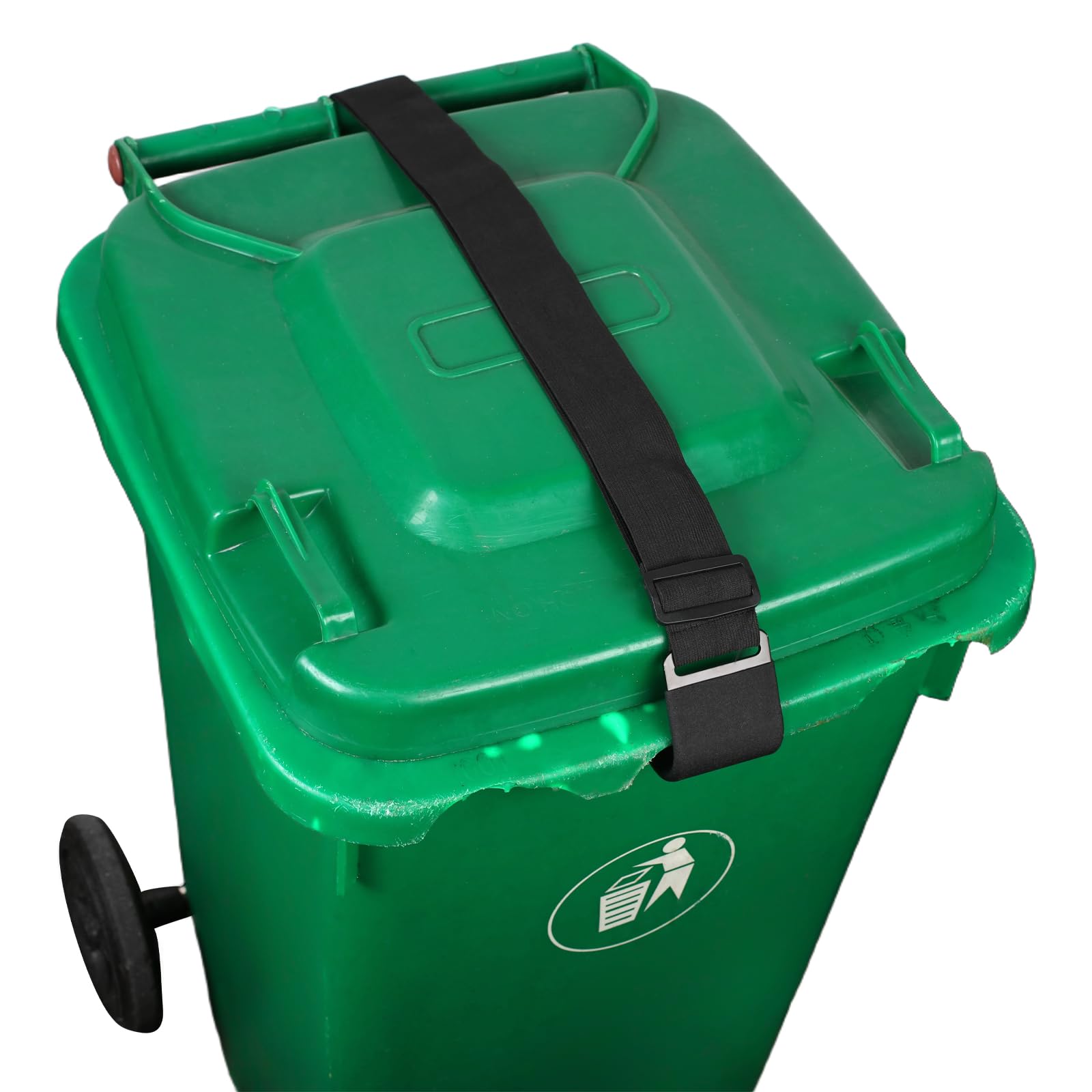 Trash Can Locks for Animals, Adjustable Garbage Can Lid Locks Security Strap, Raccoon Bear Proof Trash Can Lock, Prevent Odor from Spreading,Fits Multiple Sizes Cans