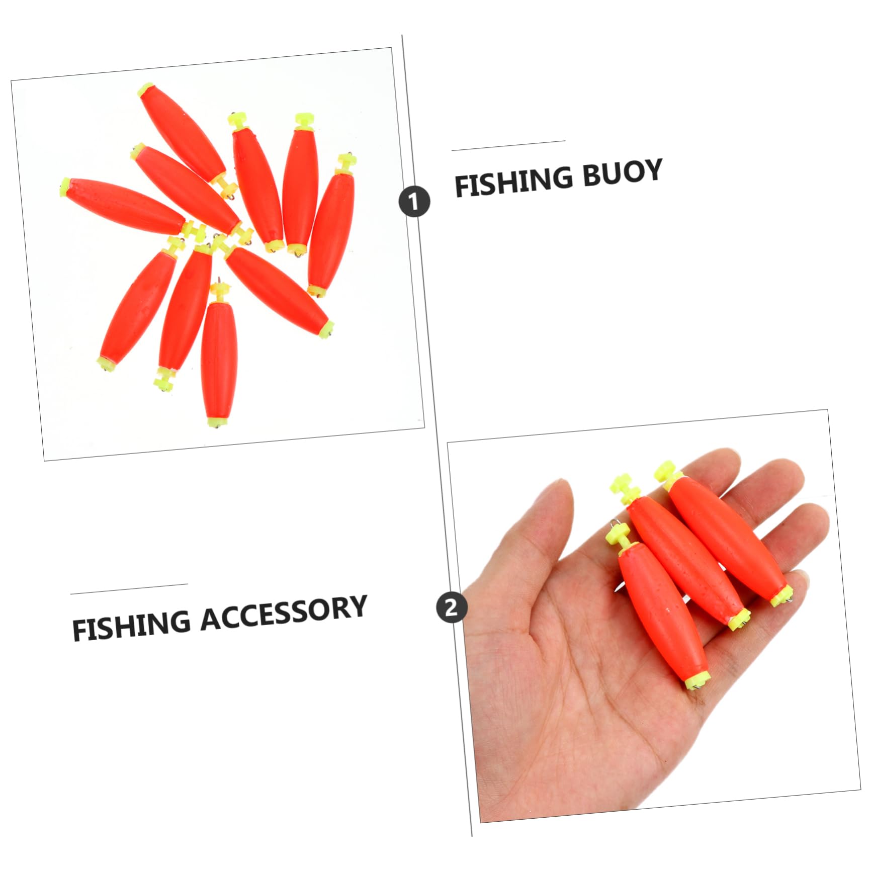 SUPVOX Flotter flotteurs de pêche Accessoires de pêche à la Carpe matériel de pêche à la Carpe attirail de pêche swimbait bouée Flotteur de pêche dérive de Poisson Rouge