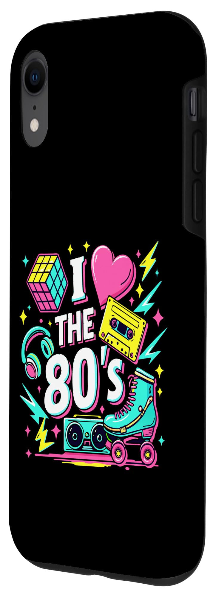 iPhone XR Vintage 80s Party Outfit Men Women Eighties I Love The 80s Case - Image 2