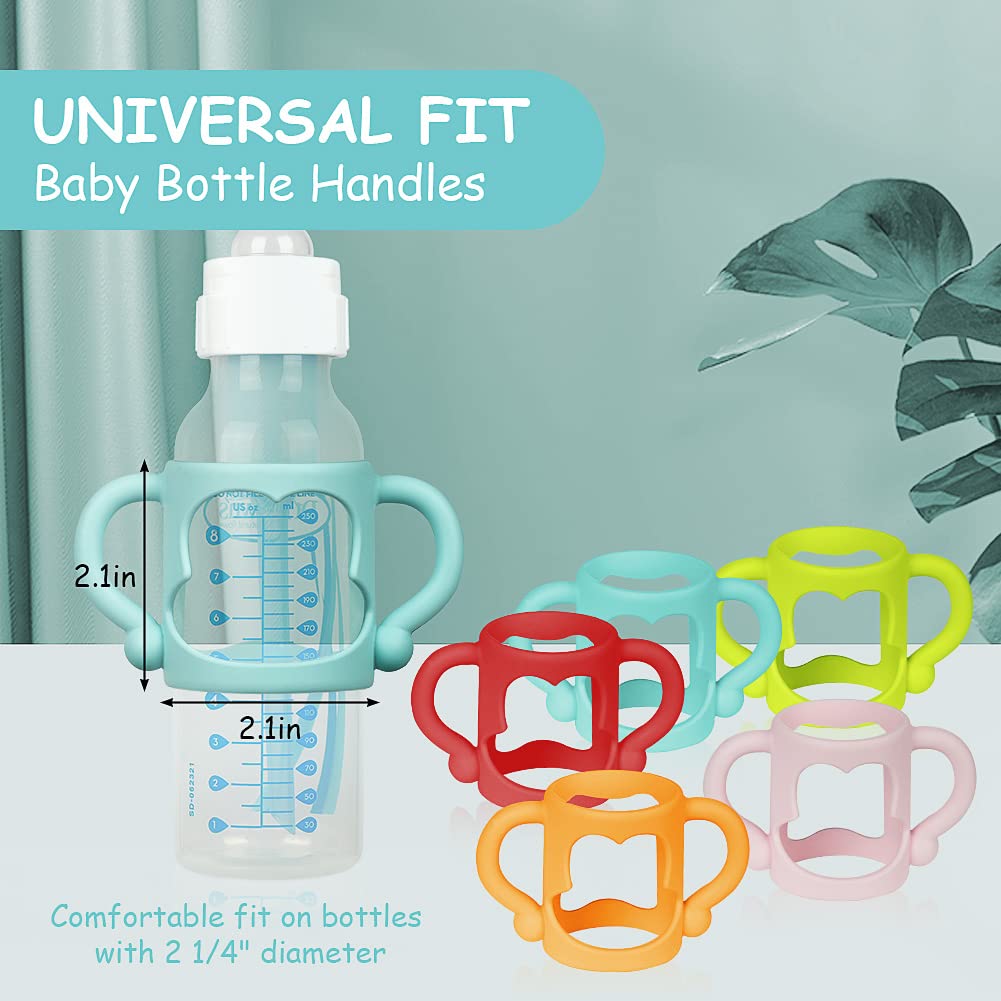 Aolso Silicone Baby Bottle Handles, 3PCS Bottle Handles, Baby Bottle Handles has Easy Grip Handles, Bottle Handles for 2.25