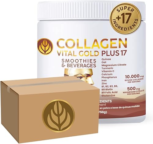 Miniatura 17 de Vital Life - Polvo de péptidos de colágeno + 17 súper ingredientes, 1.6 libras (paquete de 6), sabor a vainilla, apoya el cabello, la piel