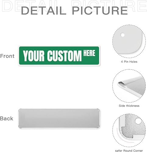 Miniatura 7 de Letrero de calle personalizado, letrero de metal personalizado para oficina, negocios, lugar de trabajo, hogar, bar, interiorexterior con logotipo,