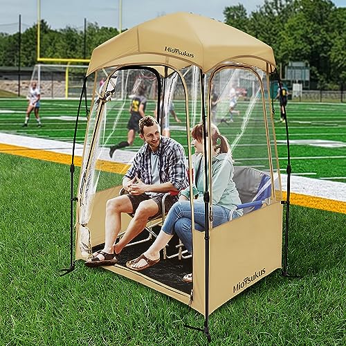 Sports-Tent-Instant-Weather-Proof-Pod-Pop-Up-Bubble-Clear-View-Tent-Sports-Pod-with-Extra-Top-Cover-for-Soccer-Football-and-Other-Outdoor-Events-MioTsukus