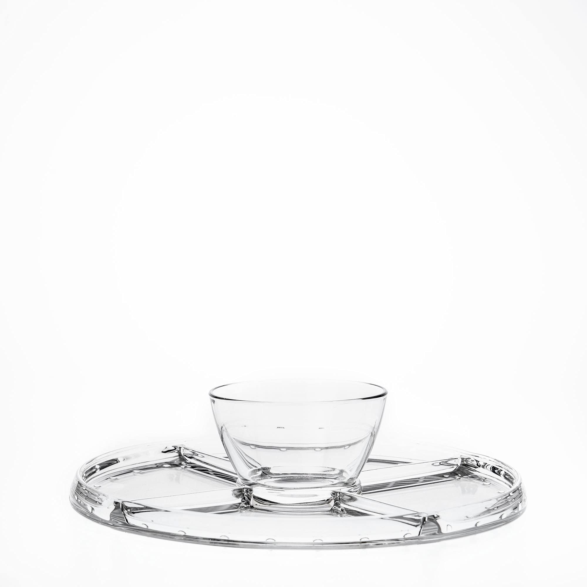 Borgonovo - Alzada para tortas 4 en 1 con cúpula de Campana - Línea Palladio Transparente