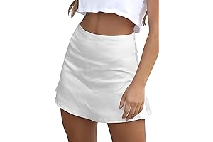 Women's Casual Floral Print Satin Silk High Waist Zipper Mini Short Skirt