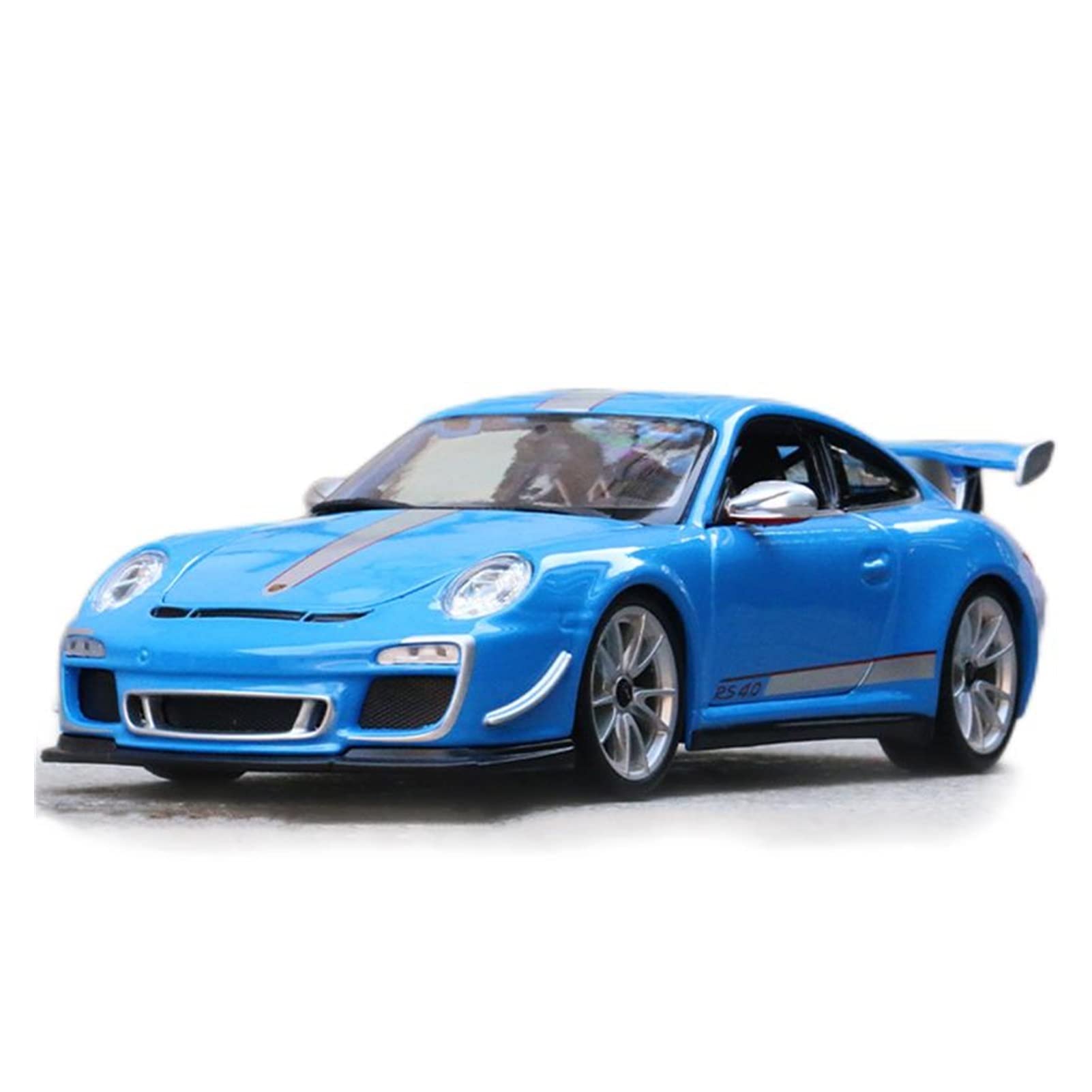 Veicoli a Motore in Scala 1/18 per Porsche 911 GT3 RS 4.0 Statico in Metallo Pressofuso Modello di Auto da Corsa di Simulazione da Collezione Ornamento Modello di Auto Replica(Blue)