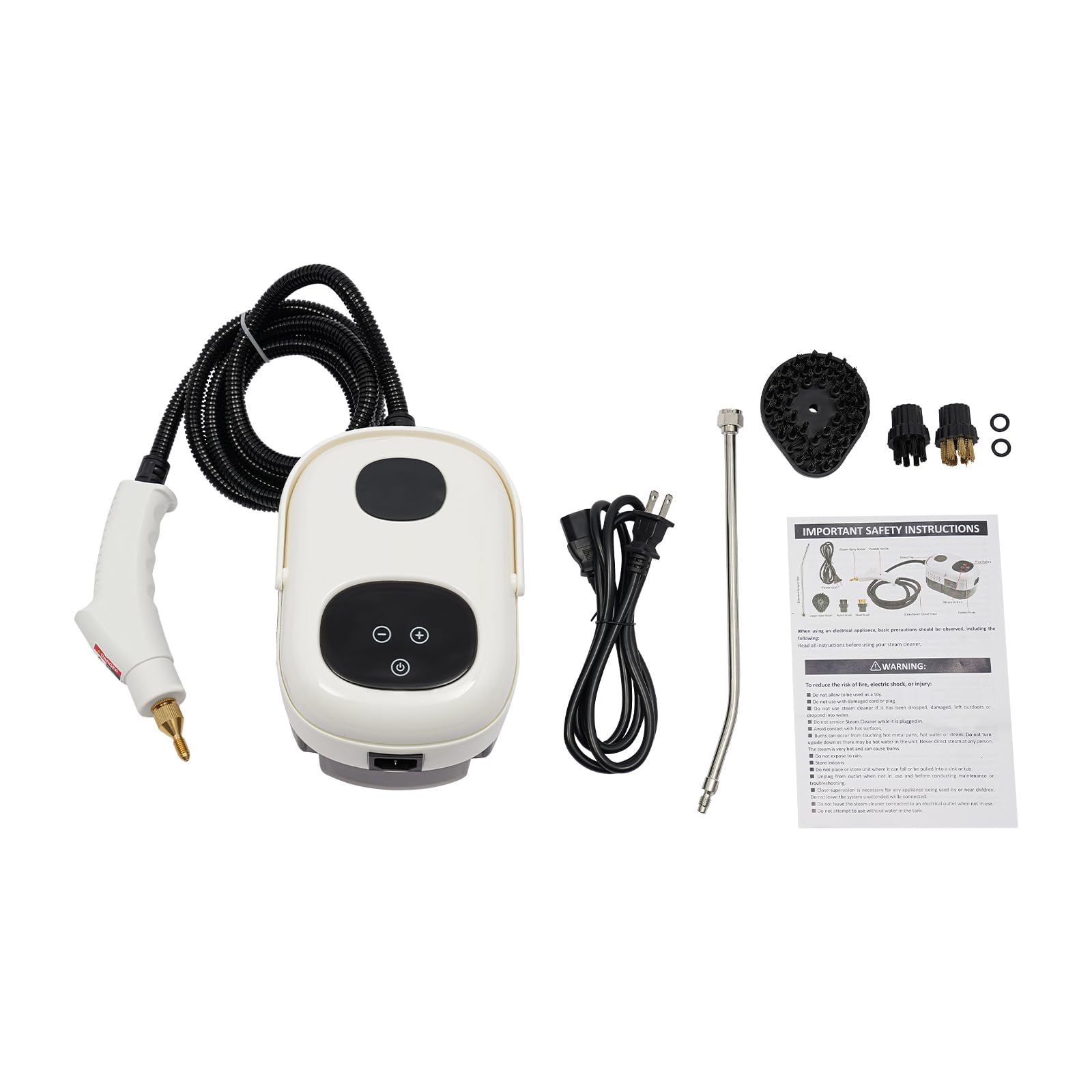 High-Pressure Steam Cleaner Machine 2500W Multi-Surface Steamer Chemical-Free Cleaner for Floors Grills Cars Bathrooms Windows