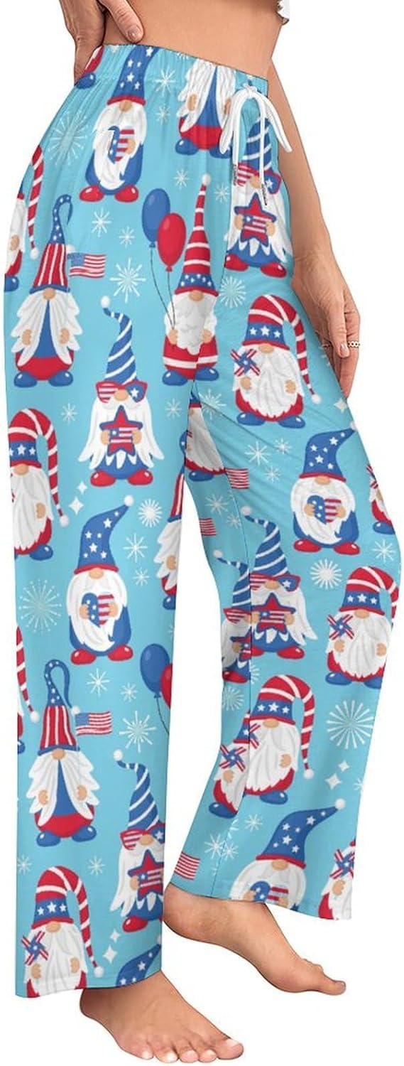 Cute Funny Animals Women Lounge Pants Comfy Pajama Bottom Drawstring Sleepwear Pajamas Pants S-5XL