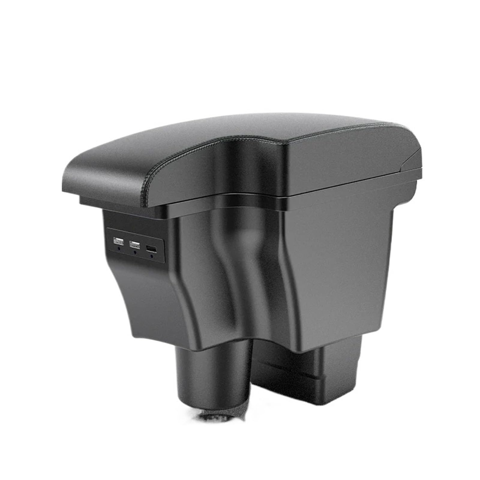 UMDJJU For Mazda 2/CX-3 Armrest Modification Car Interior Center Console New Storage Box Auto Accessories Car Centre Console Armrest Box(A2 black line Corium)