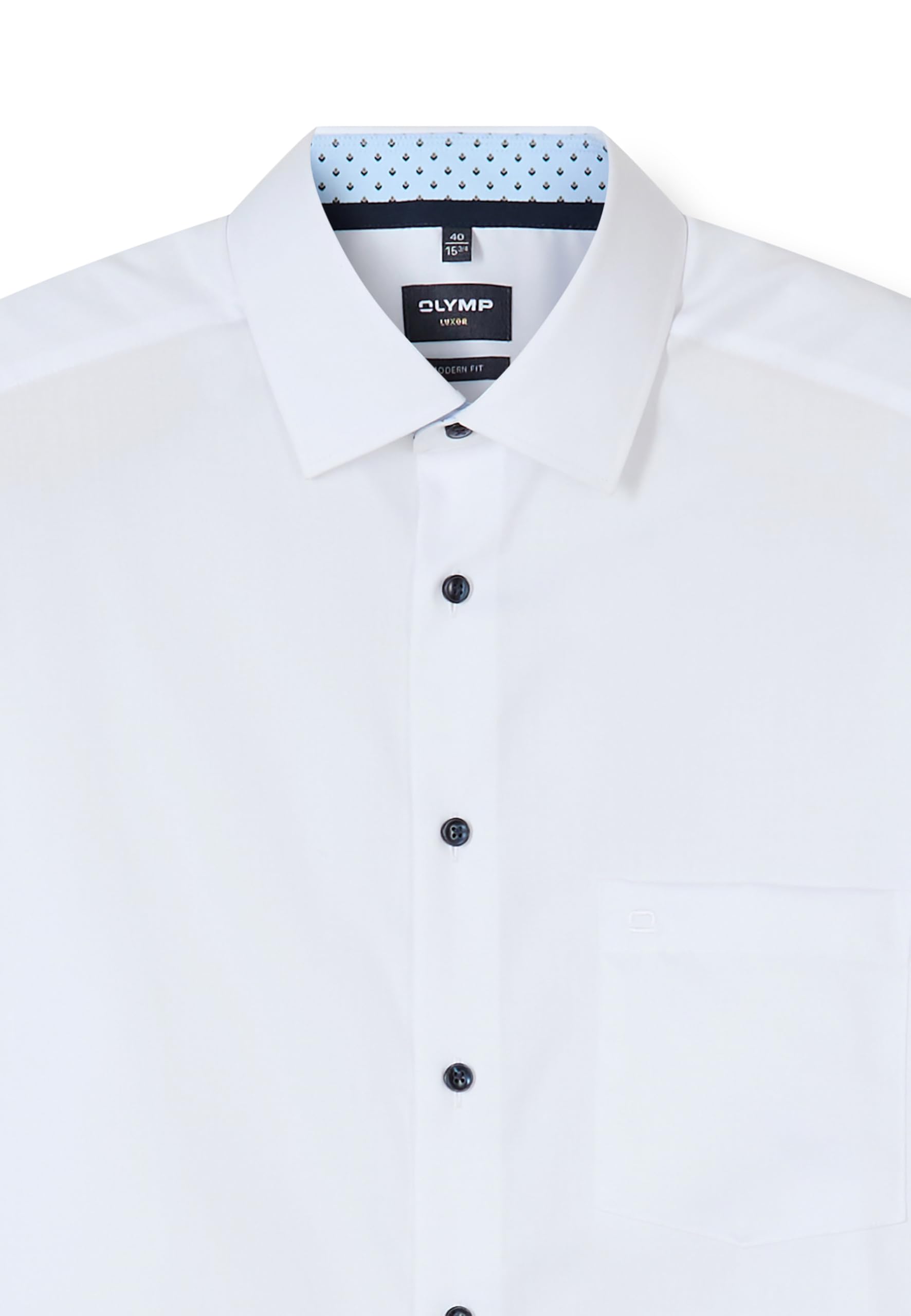 OLYMP Herren Oberhemd Langarm 122814,Twill,470 Modern Fit 26,New Kent