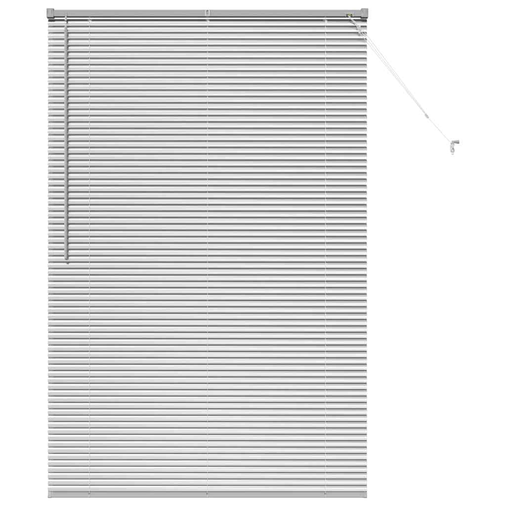 Vidaxl Venetian Blinds Height Adjustable Silver 175 X 120 Cm Aluminium
