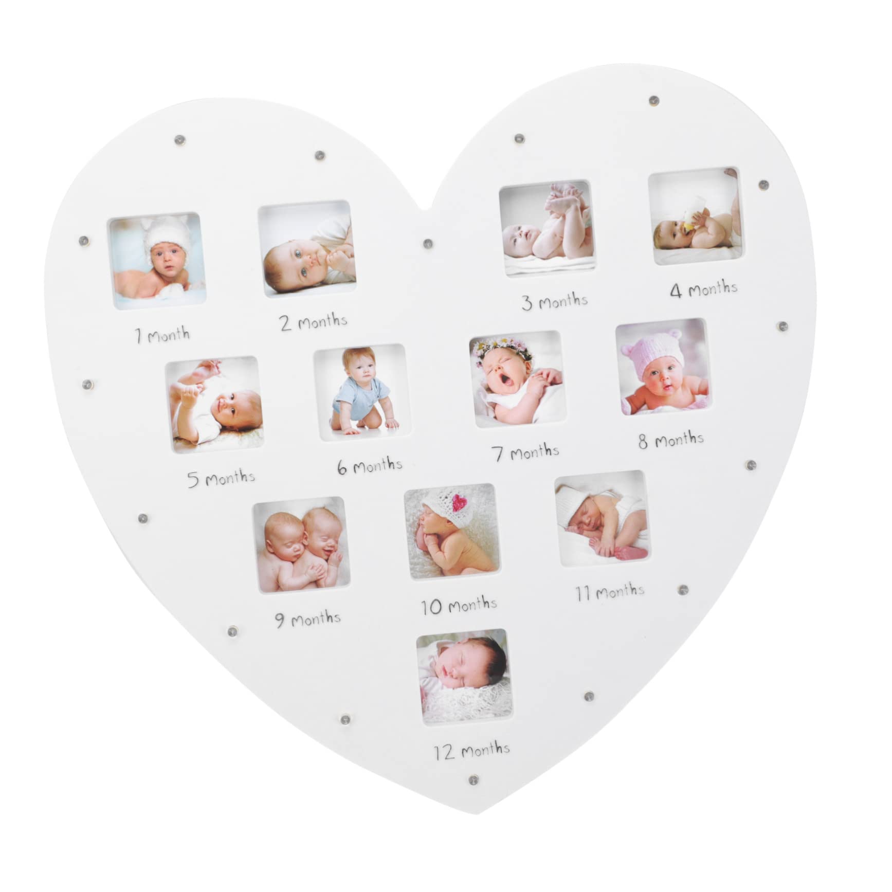 JOINPAYA Funny Baby Photo Frame Growth Record Photo Frame Present for Expecting Parents