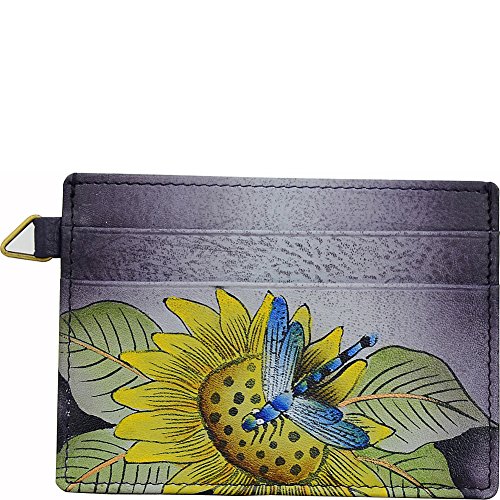 Image of Anna by Anuschka Women's Hand Painted Genuine Leather Credit Card Case - Tuscan Paradise