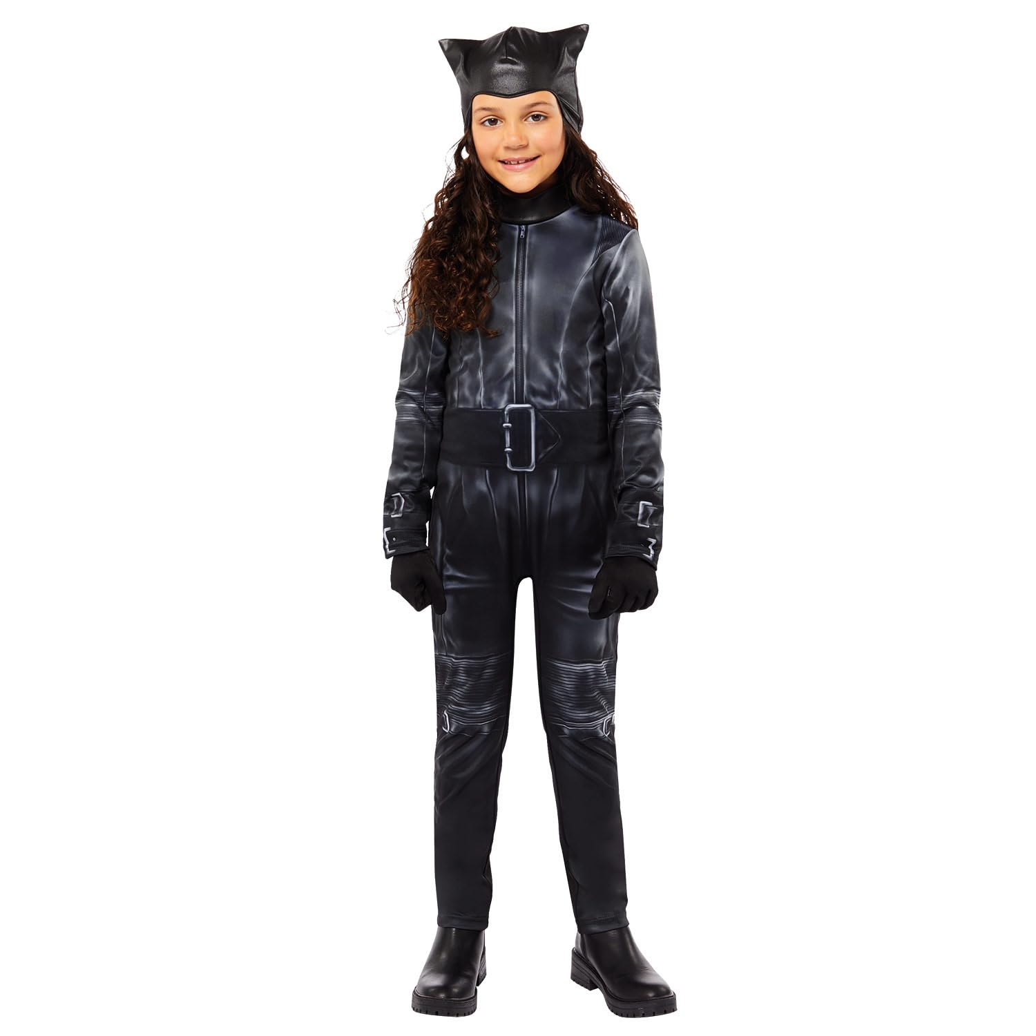 amscan (PKT) (9913375) Child Girls Catwoman Movie Costume (3-4yr), Black, Age: 3-4 Yrs - Image 2