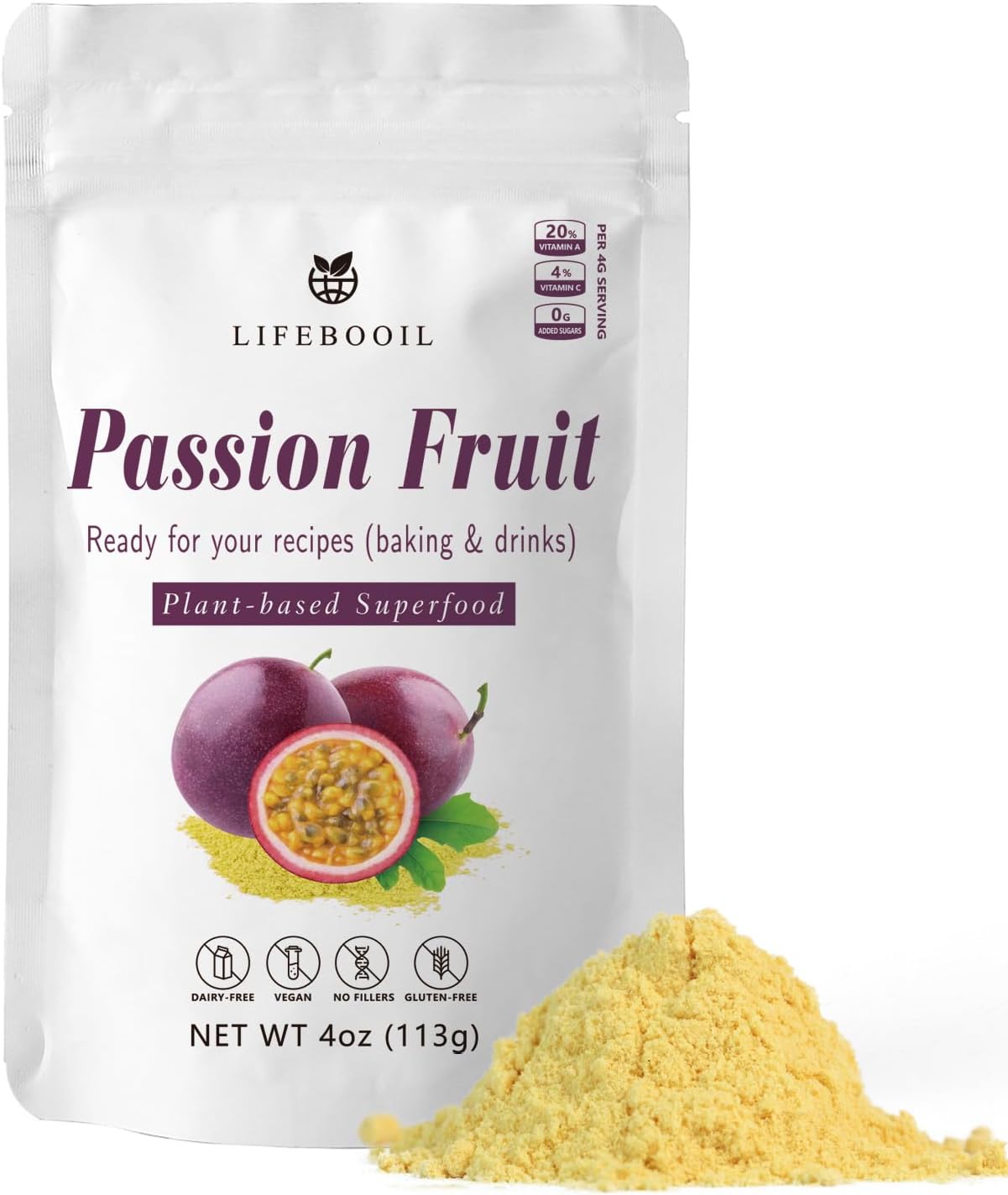 Amphora Soft Dried Passion Fruit Healthy Snack Fruits Vegan