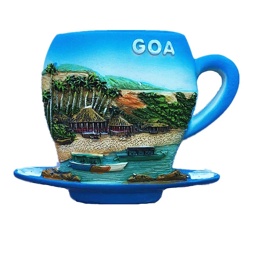 Muyu Magnet Multi Color 3D Goa India Souvenir Fridge Magnet,Home & Kitchen Decoration Goa India Refrigerator Magnet