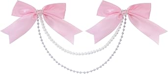 Original Bow Bag Charms for Ita Bag Decorative Pearl Purse Chains Cute DIY Bag Accessories for Handbag, Tote Bag