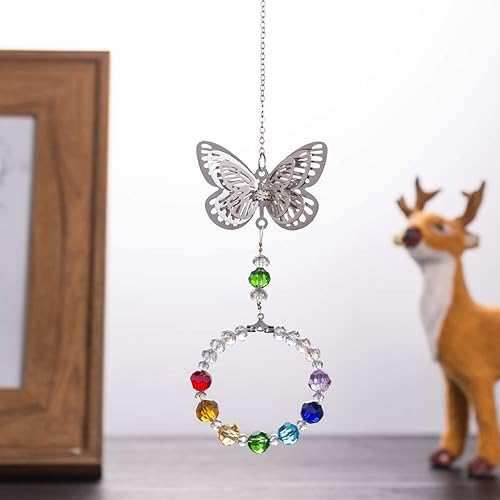 Miniatura 3 de Colgante de cristal con diseño de flor de chakra para colgar, para decorar ventanas, paquete de 2