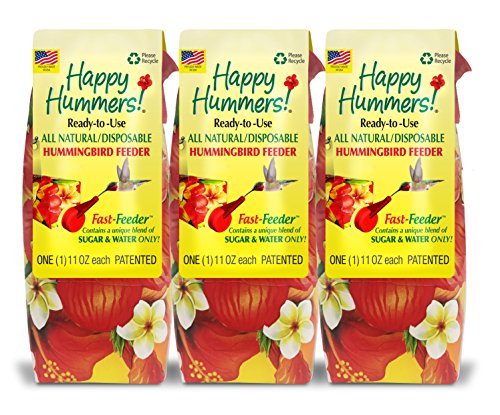 EZNectar Fast Feeder. The Only Disposable Ready-to-Use, Hummingbird Feeder w/ No Preservatives or Dyes 