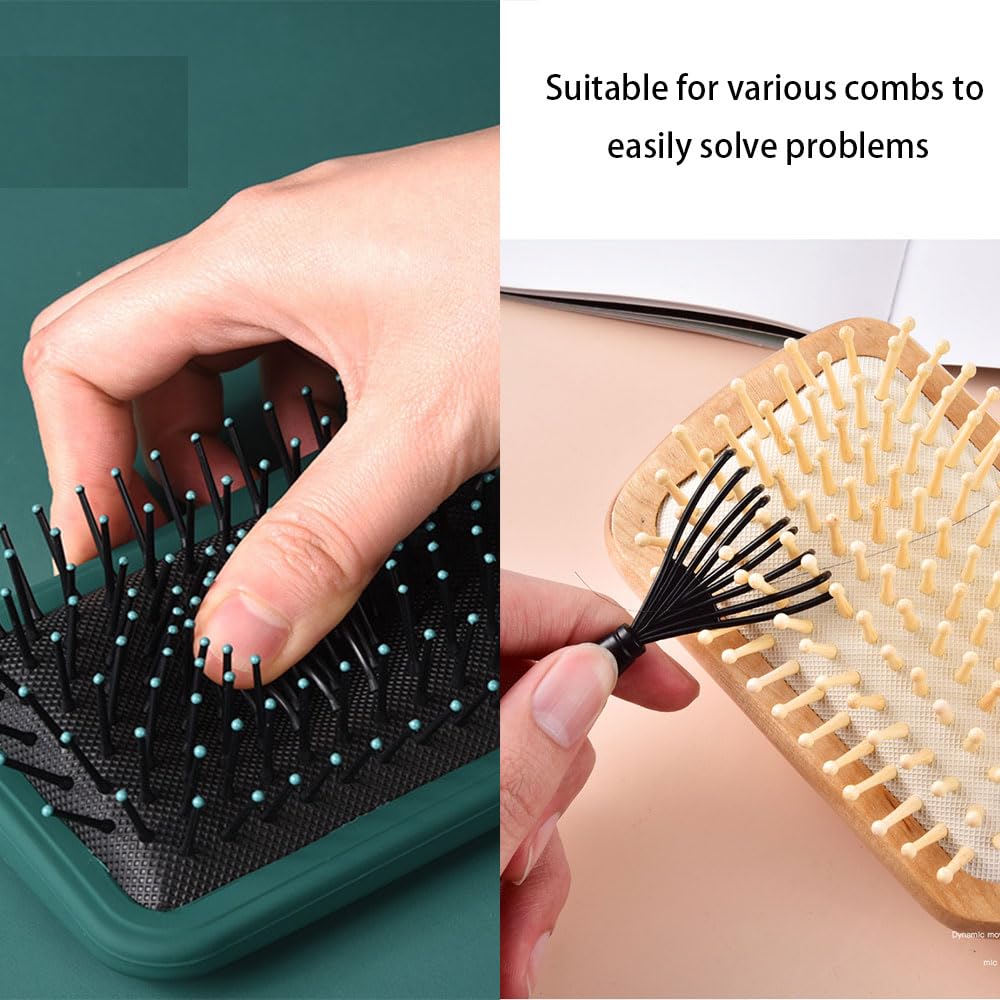5 Pcs Hair Brush Set Anti Static Massage Oval Comb Round Air Cushion Vent Hair Brush Detangling Paddle Comb Hairbrush for Women Men - Image 3