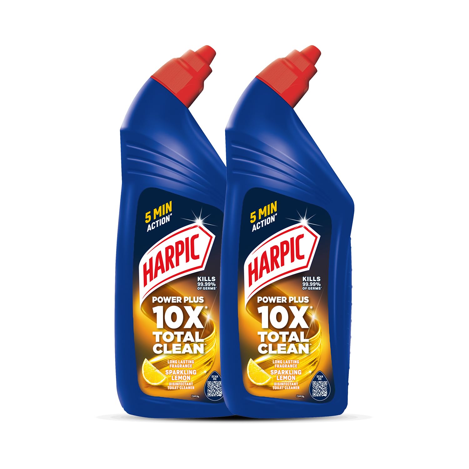 Disinfectant Toilet Cleaner Liquid, Lemon - 1 Litre (Pack of 2) | Suitable for Toilet Bowls