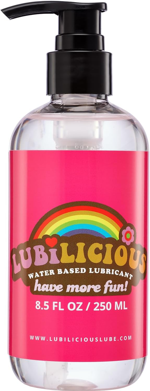 Lubilicious Water Based Lube – 8.5 oz Pump Top – Top Choice for Smooth, Reliable Lubricants – Premium Water Based Lubricant & Personal Lubricants for Privacy – Long-Lasting Non-Sticky Formula