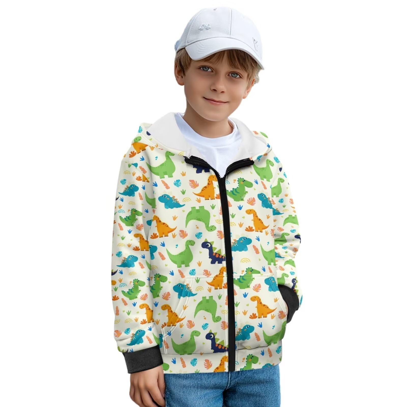 chaqlin Dziecięca bluza z kapturem z długim rękawem okrągły dekolt chłopcy bluza z kapturem ciepły sweter dla dzieci ubrania