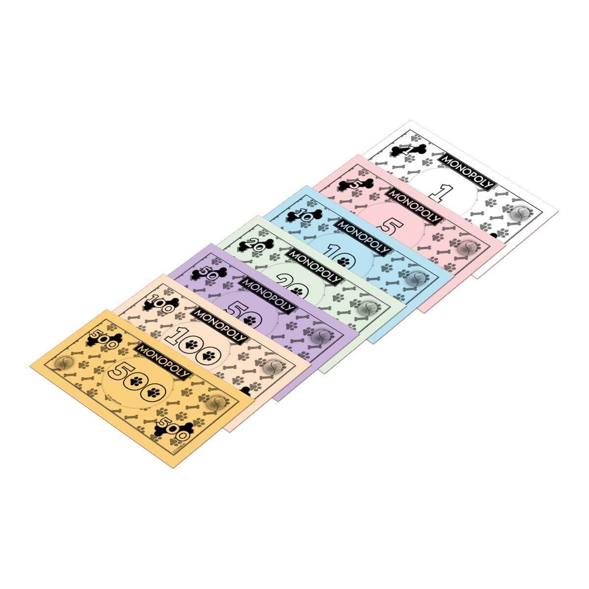 Winning Moves Jeu de société Dog Monopoly, jouez avec vos chiens préférés de Poméranie, Husky de Sibérie et Shiba Inu, 2 à 6 joueurs est un excellent cadeau pour les enfants de 8 ans et plus