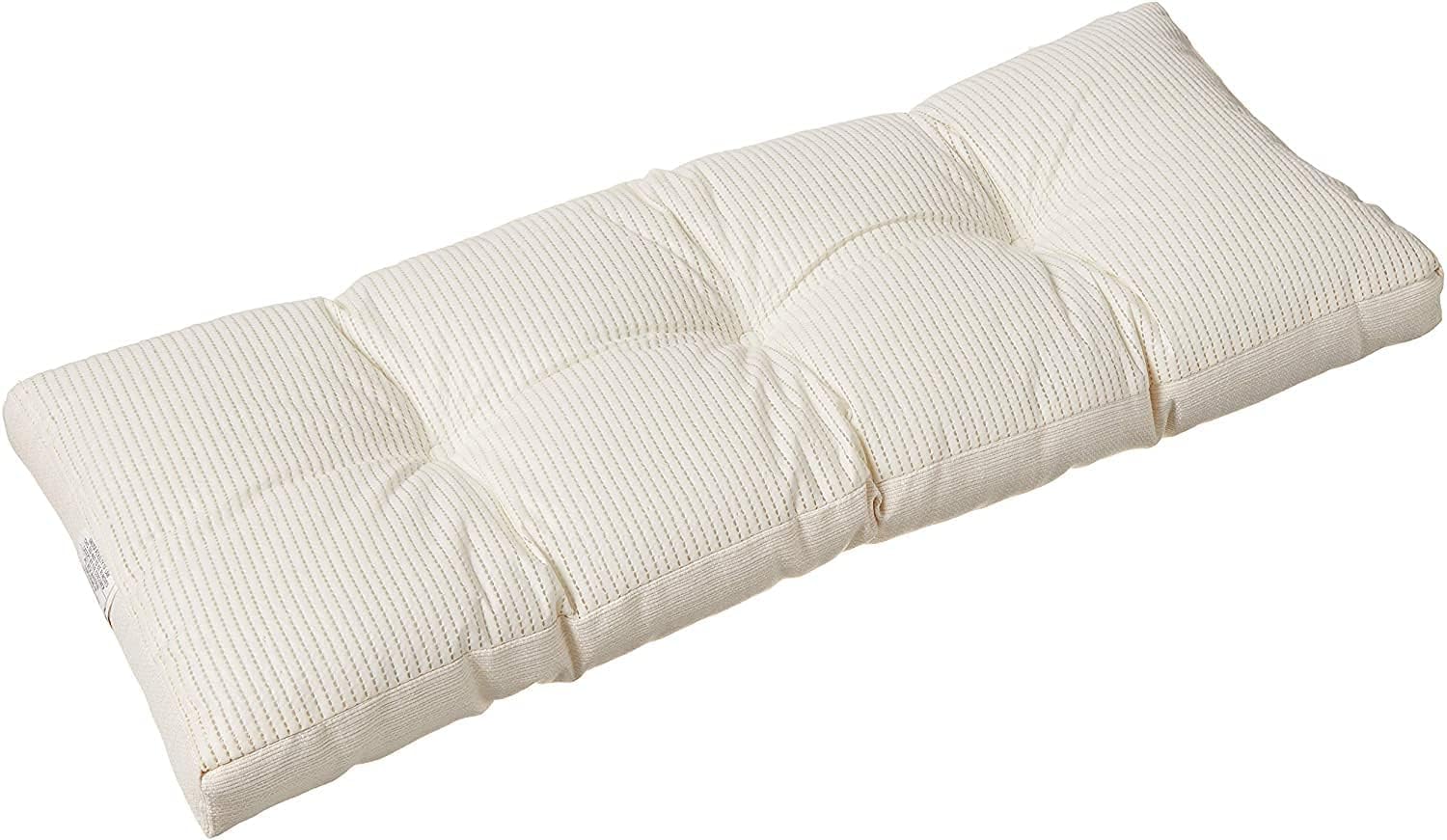 15 WEST 99320 Foldable Lounge Floor Pillow Cushion- Bench Cushion/Floor Cushion/Floor Pillow - White