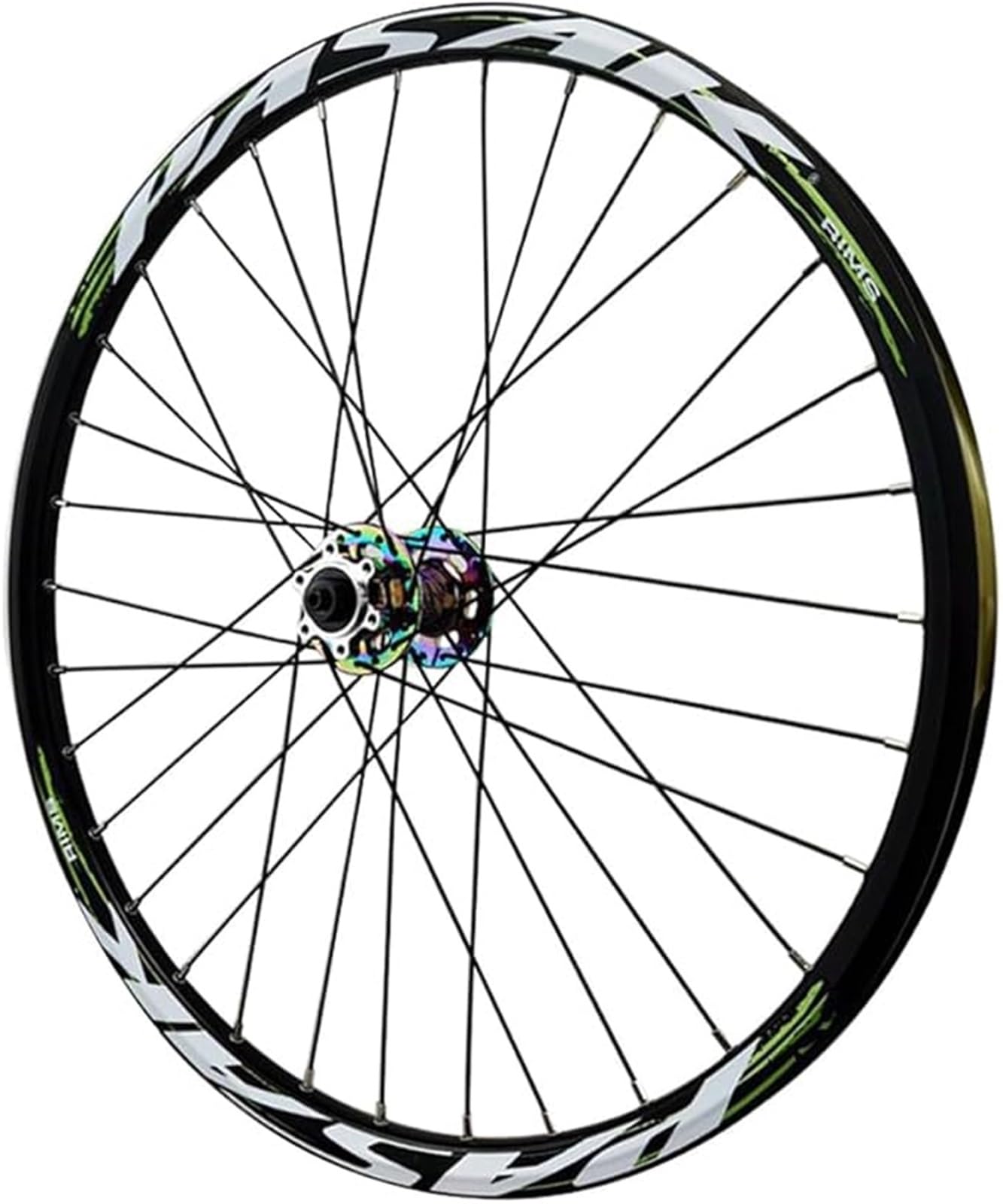 Ruote Posteriori MTB, Cerchio Lega Alluminio Ad Alta Resistenza Sgancio Rapido Freno Disco 135 Mm For Mountain Bike 32H Nere For Ruote 7-12 Velocità