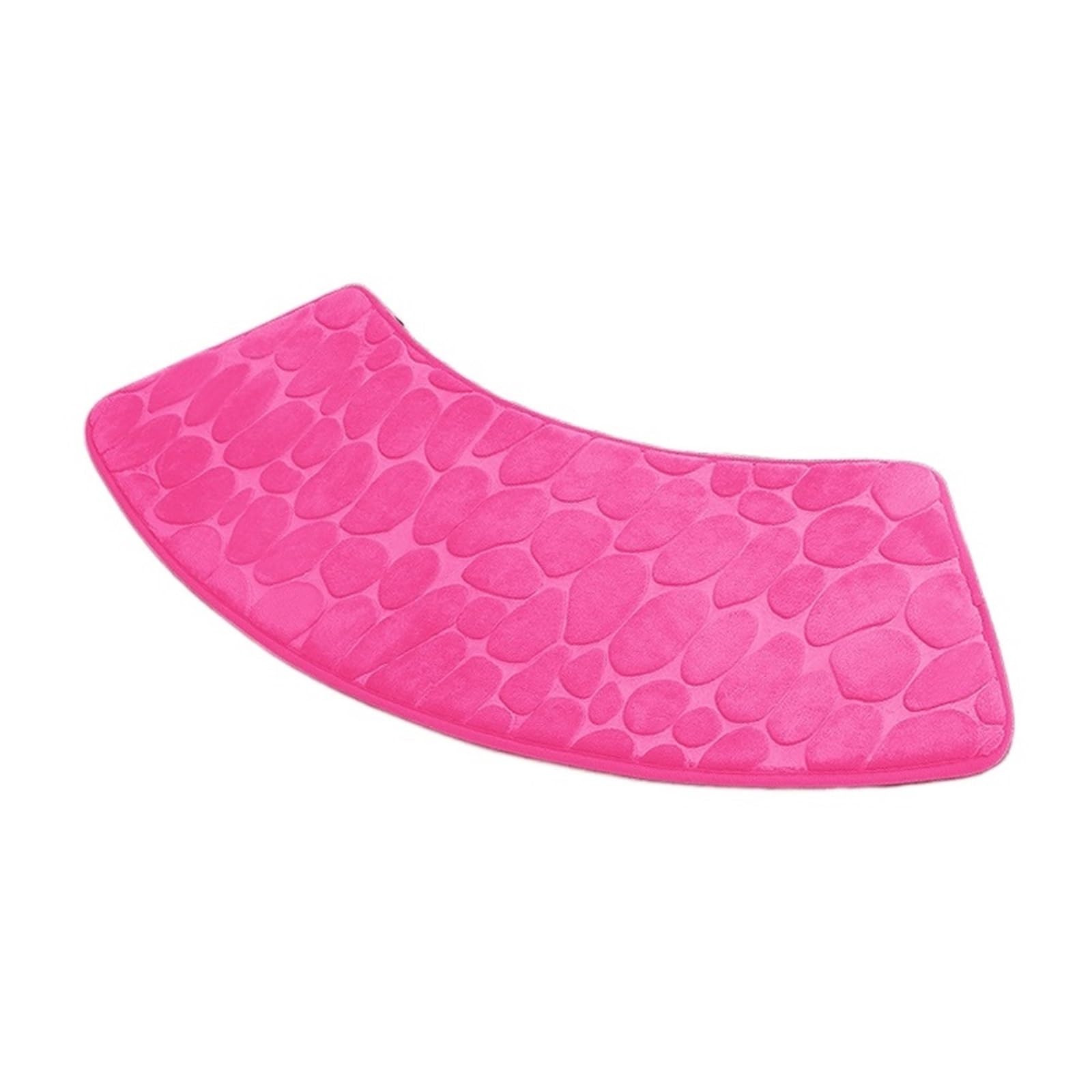 Padgcnor Rose Curved Bath Mat Non-Slip Curve Foot Mat Absorbent Bathroom Curved Shower(,37Cmx100cm)
