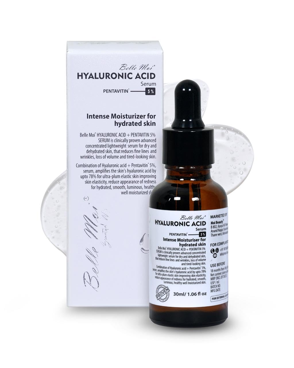 weeshii　THE MOI HA Serum 28ml Belle Moi Hyaluronic Acid + Pentavitin 5% Serum | Intense