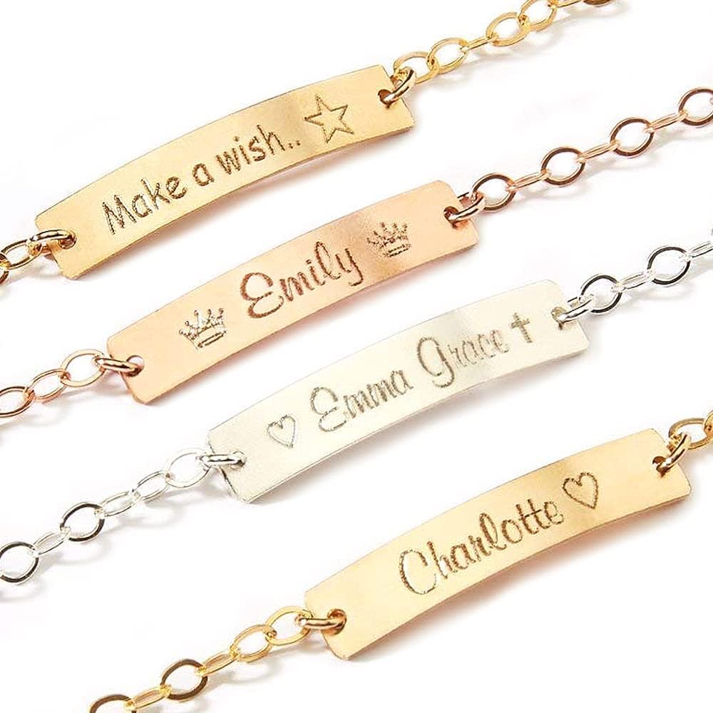 Personalized Baby Name Bracelet Gold Silver Boy Girl Bangladesh Ubuy