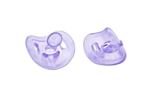 BeeBee 2 - Chupete de ortodoncia calmante (lila, 0-6 meses)