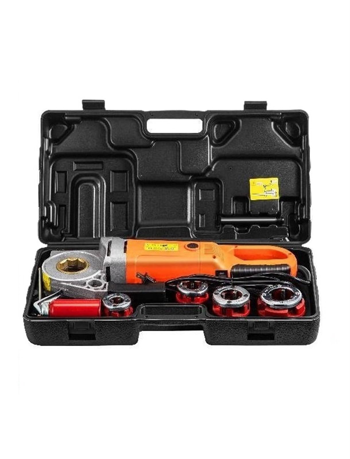 2300W Electric Pipe Threader Handheld Household Galvanized Iron Pipe Sleeve Machine Industrial Threading Tools with 4 Dies