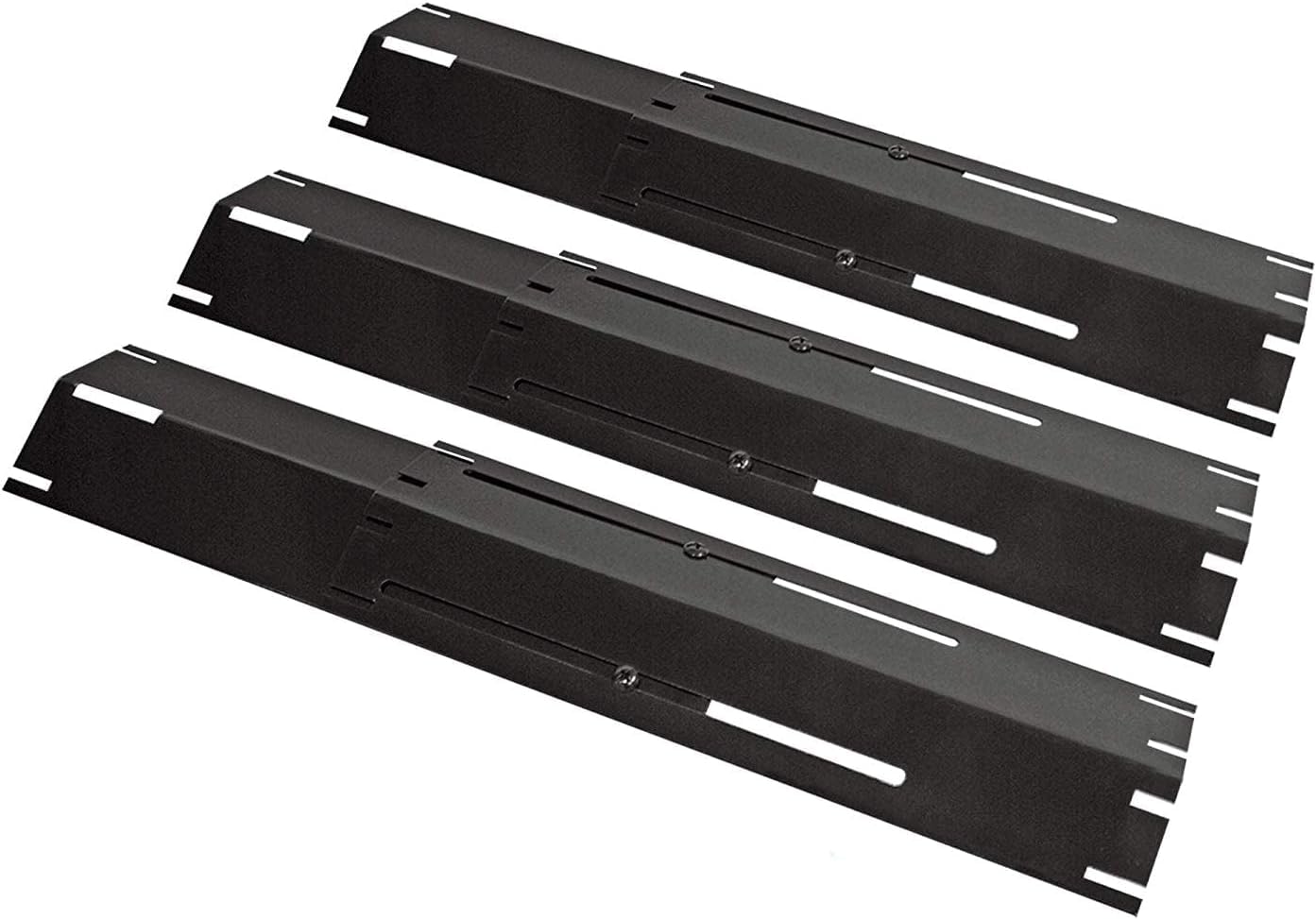 Unicook 30cm bis 53cm Verstellbare Brennerabdeckung Gasgrill, 4 Stück für Weber Spirit, Grillersatzteile, Universeller Aromaschienen Flammenverteiler Flavorizer Bars Grill Zubehör Grillrost