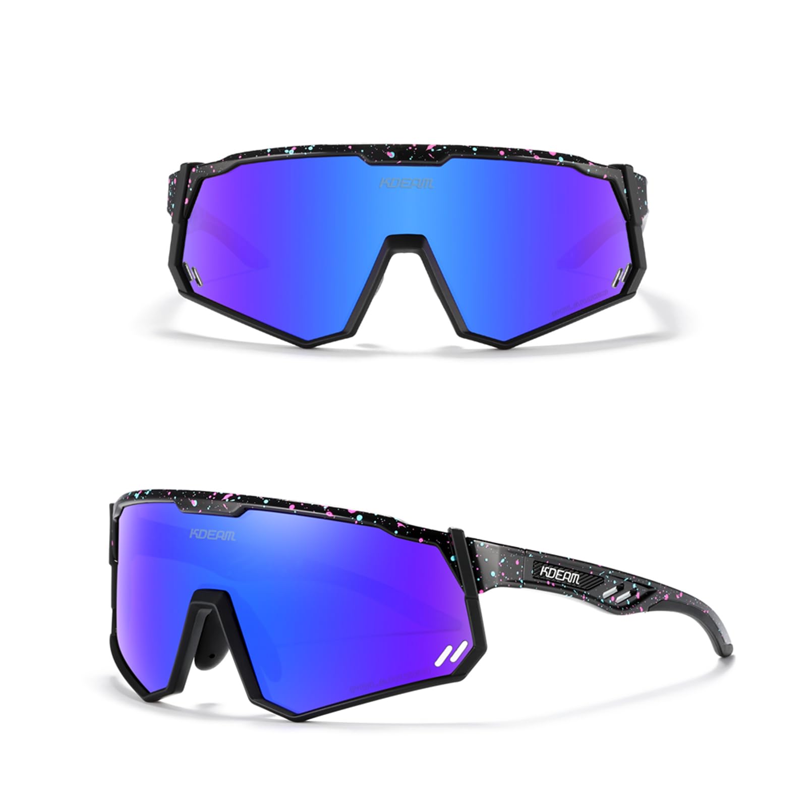 Occhiali da sole sportivi polarizzati da uomo e donna UV400 occhiali da ciclismo antivento per la guida, corsa, golf
