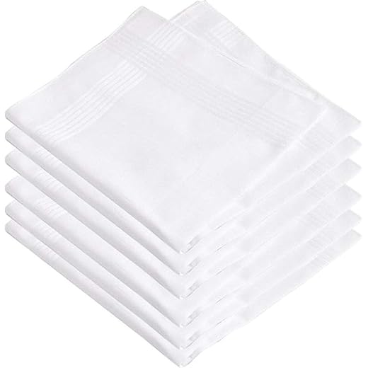 Kuber Industries Cotton Handkerchief Pack of 6 42 CM