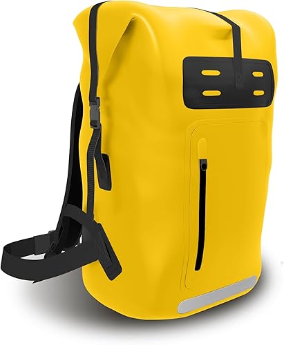 Miniatura 11 de Mochila impermeable, mochila de senderismo resistente de 35/55/85L, cierre enrollable, para kayak, viajes, senderismo, pesca, Azul, Mochila