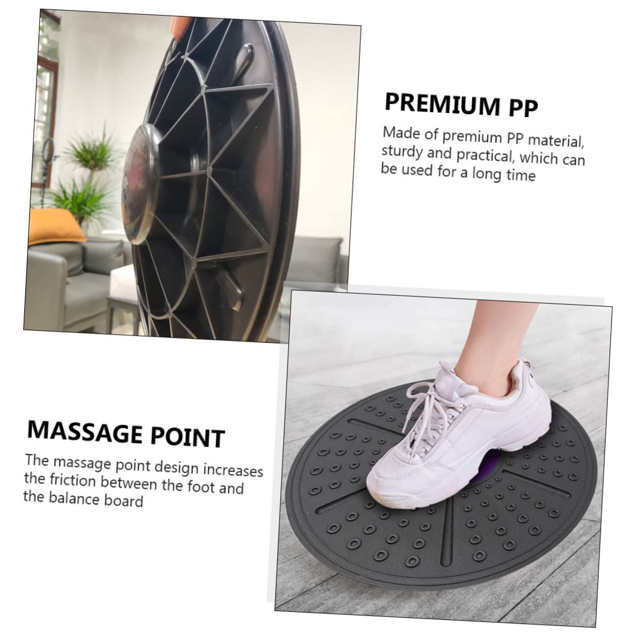 Tavola Equilibrio Allenamento 1 Pezzo Pp Porpora Base Sferica