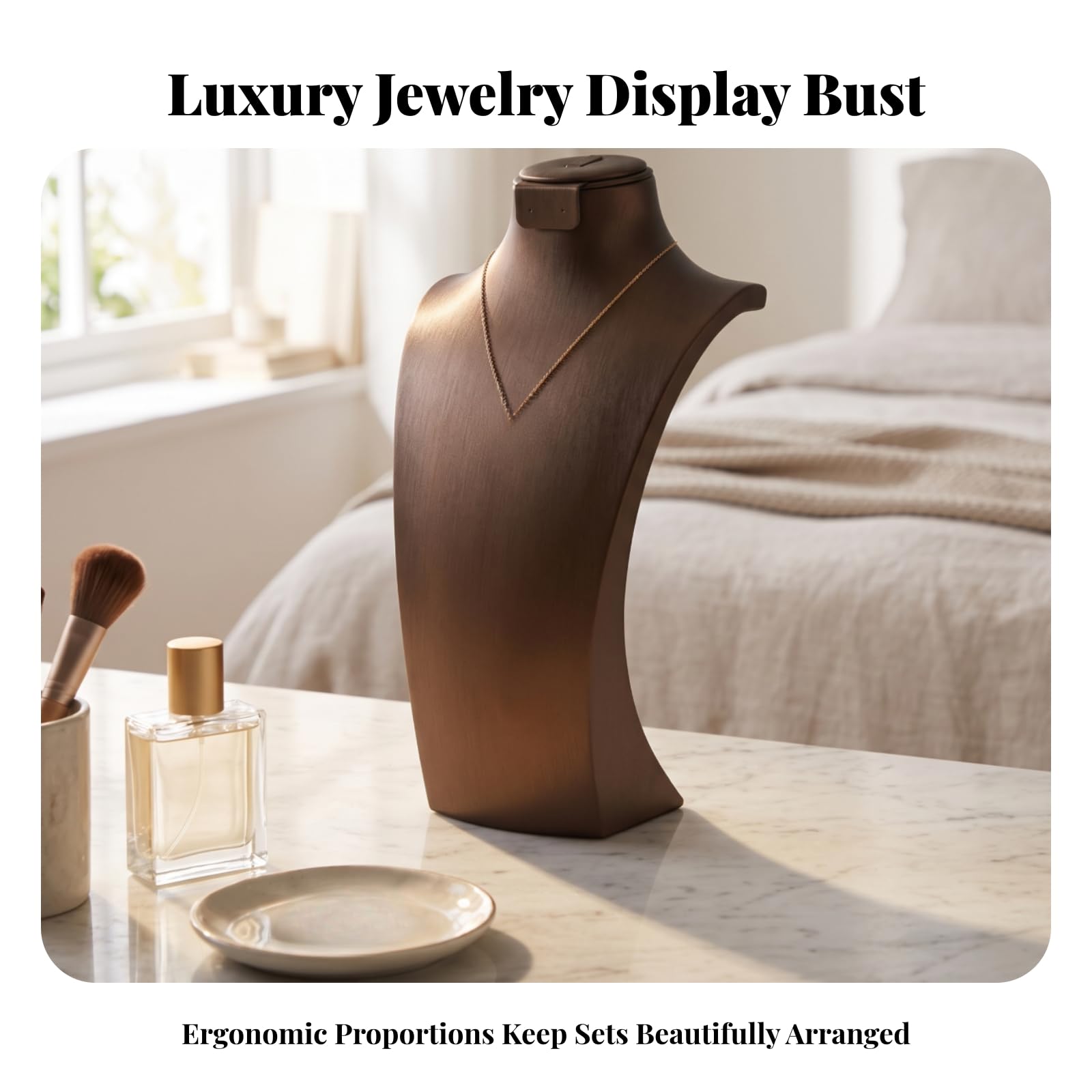 Buste à Bijoux Élégant, Grand, Moderne Et Élégant