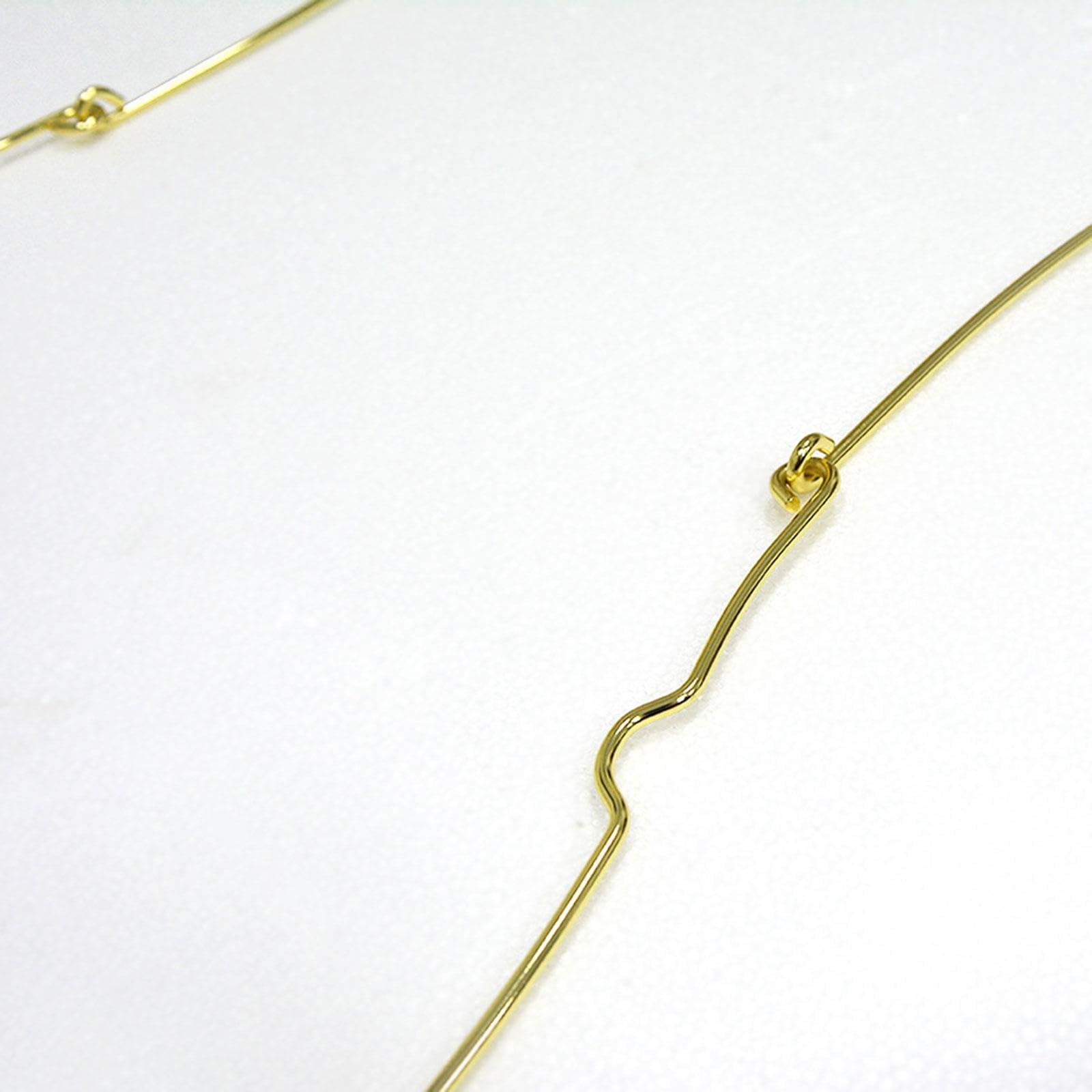 Folding Metal Wire Swimsuit Lingerie Hanger Display Rack with Swivel Hook for Home and Commercial Use Accessories Body Shape, Golden