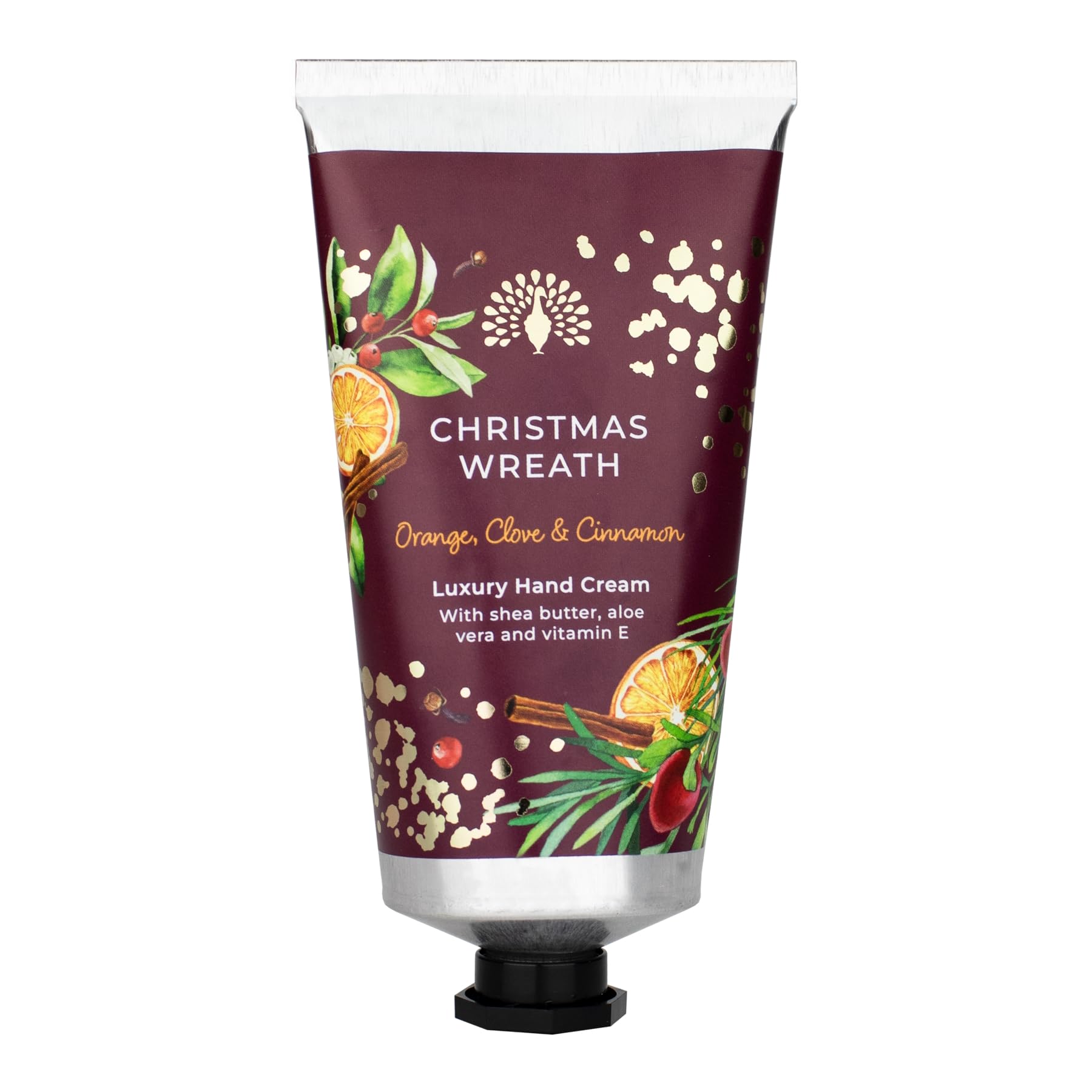 The English Soap Company Christmas Wreath Collection Hand Cream 75ml, 75 g (Pack of 1) - Image 3