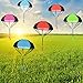 Blulu 6 Pieces Parachute Toys No Intertwing Throwing Hand Throw Soldiers Toss It Up and Watching Landing Outdoor Toys